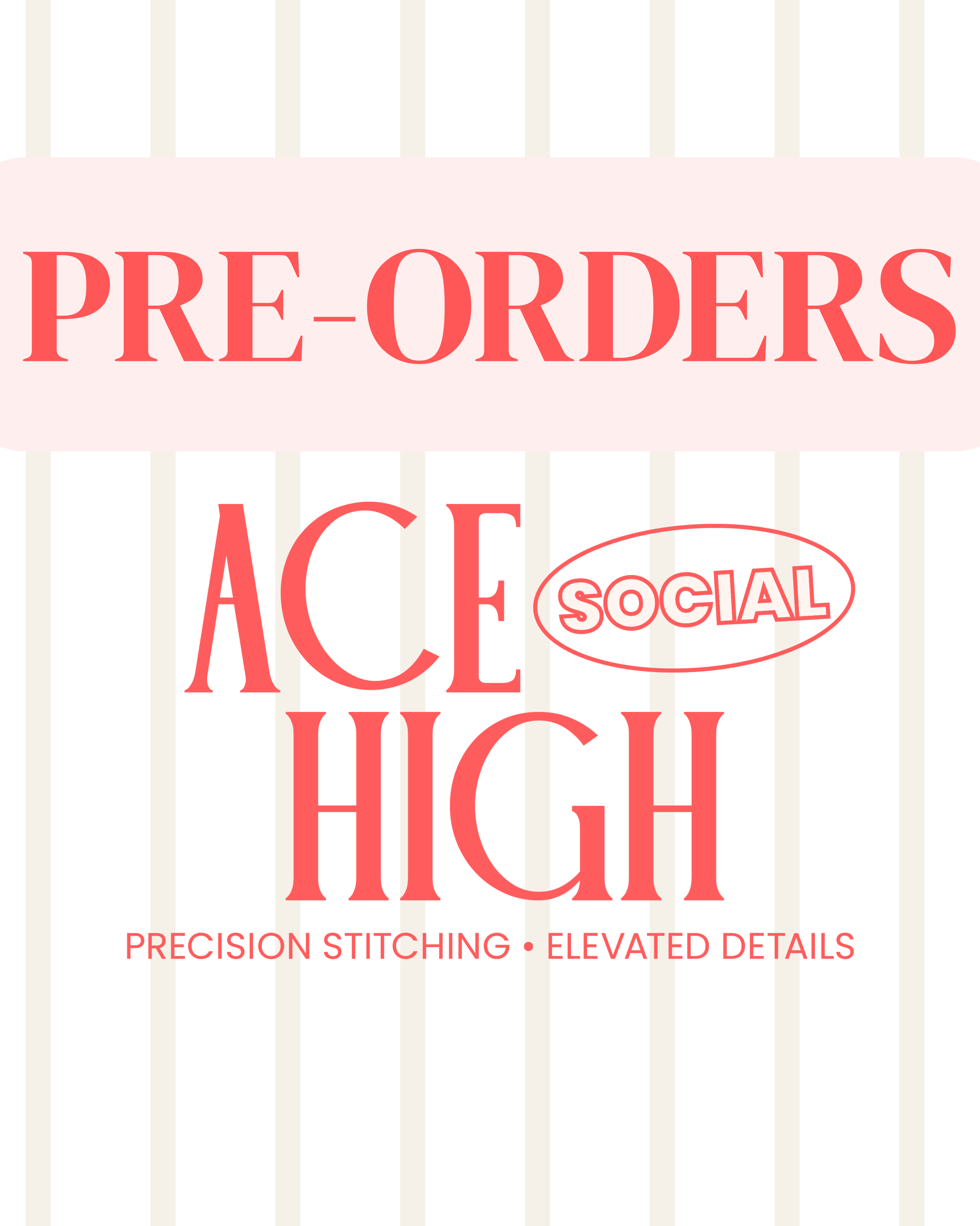 PRE-ORDERS