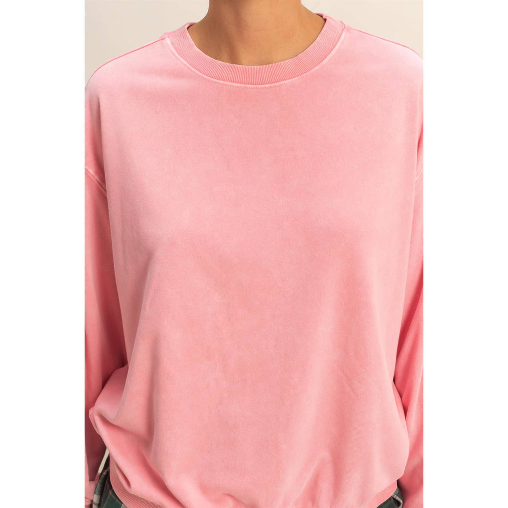 Oversized Mineral Washed Sweatshirt