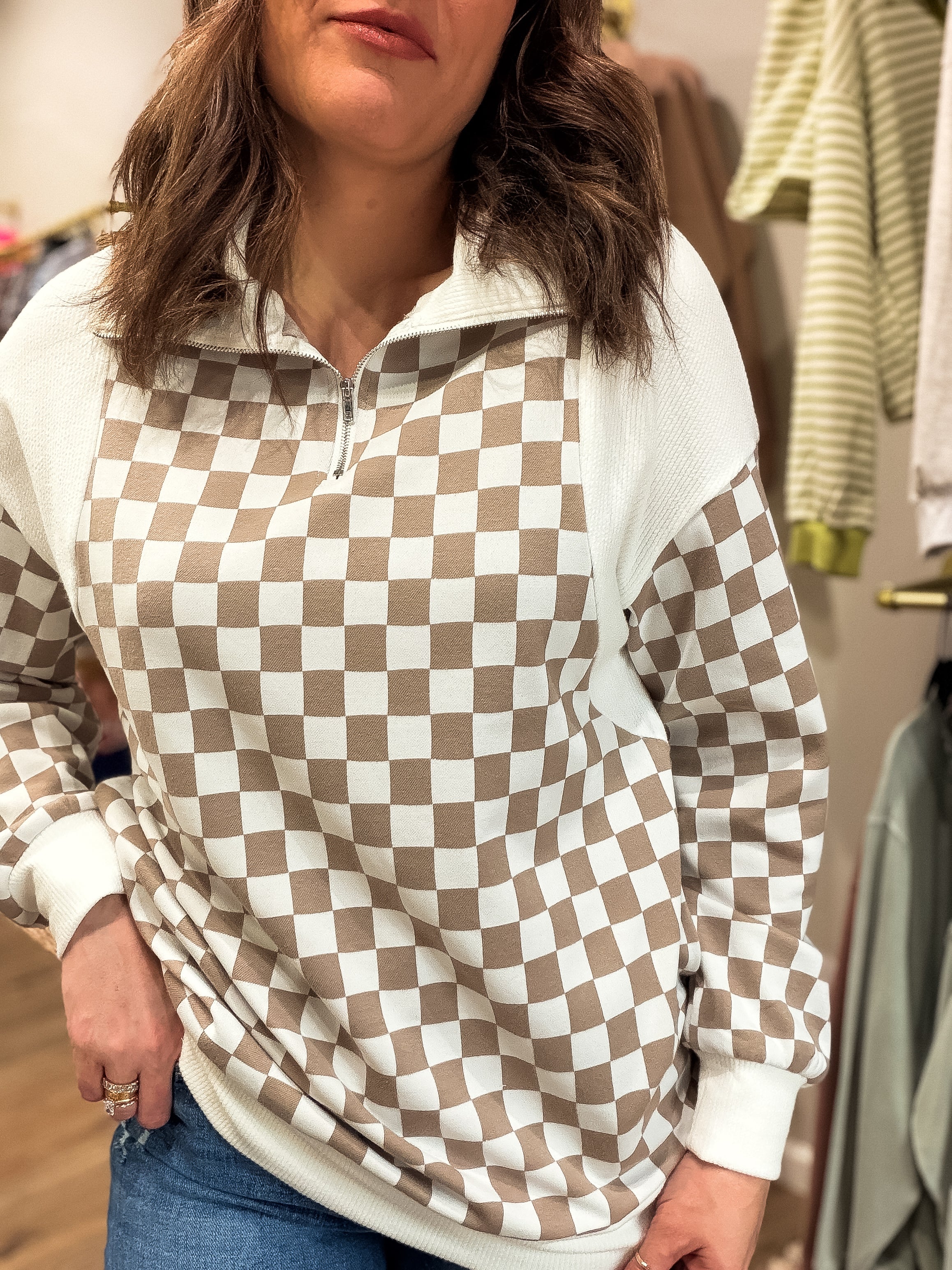 "CheckMark" Hooded Sweatshirt