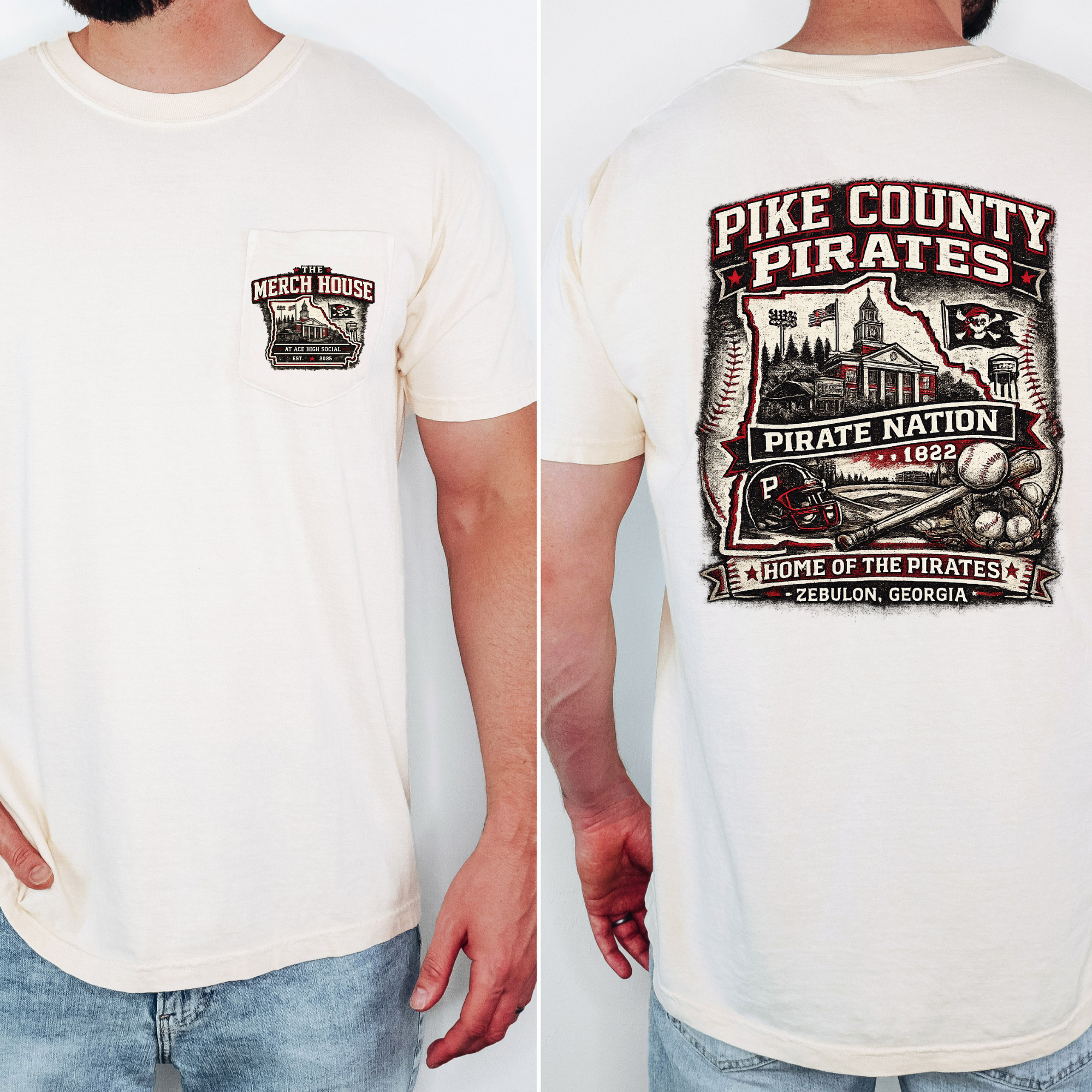 The Merch House Pirate Hype Pocket Tee