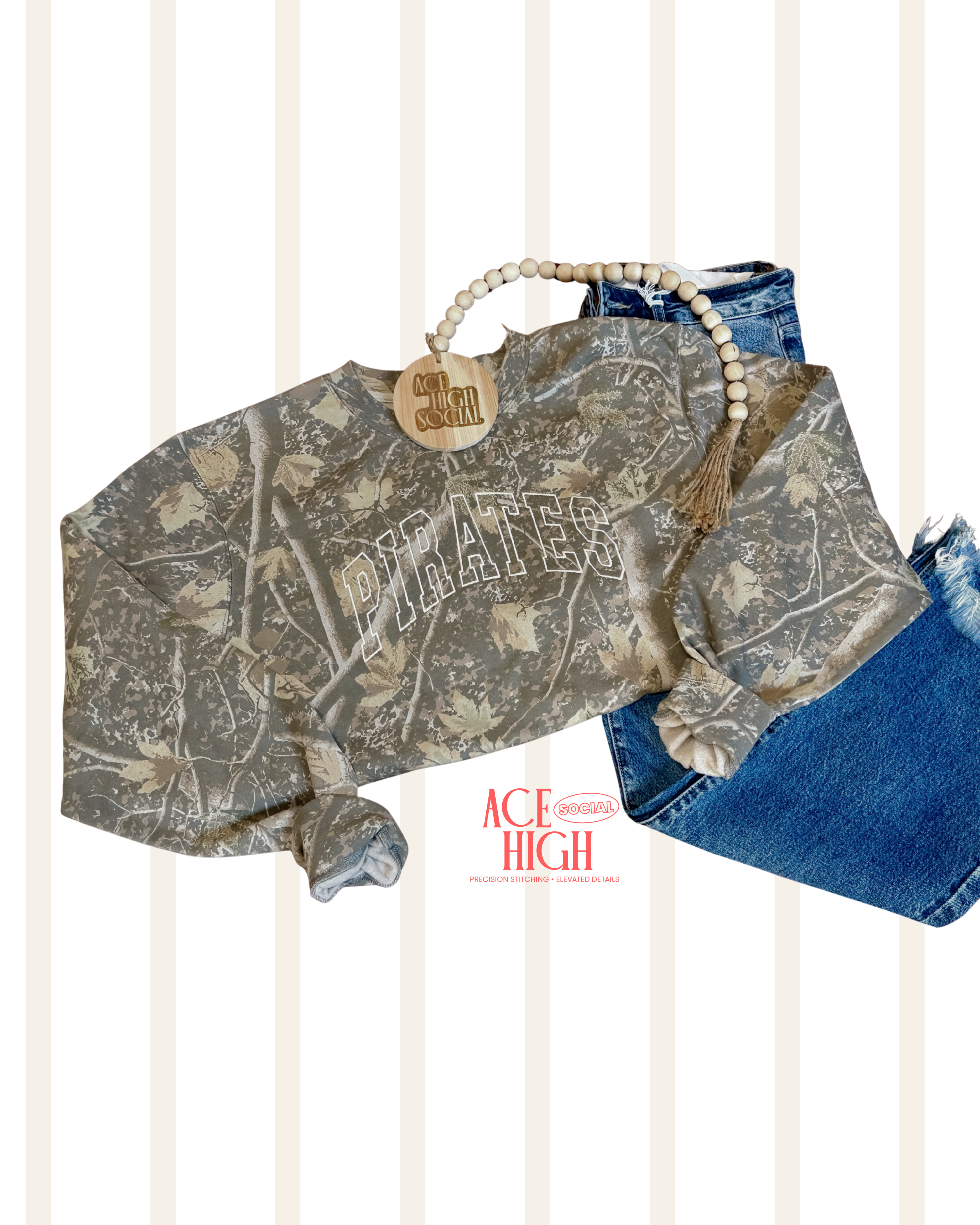 !!PRE-ORDER!! Team Spirit Camo Crewneck