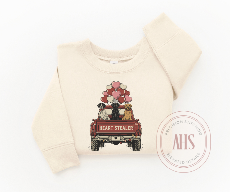 Toddler Boy's "Heart Stealer" Crewneck