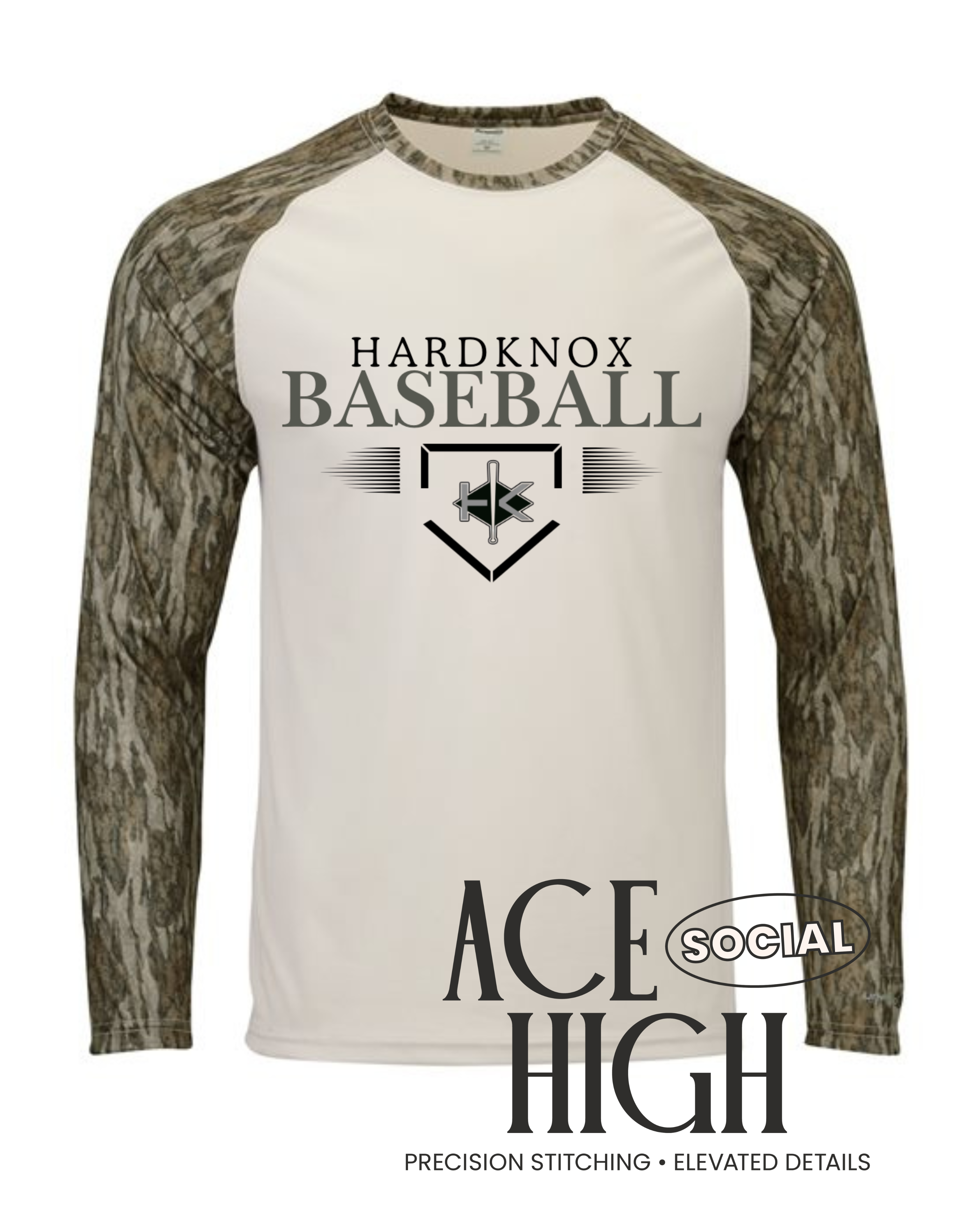 Men's Jackson Mossy Oak Colorblocked Long Sleeve T-Shirt