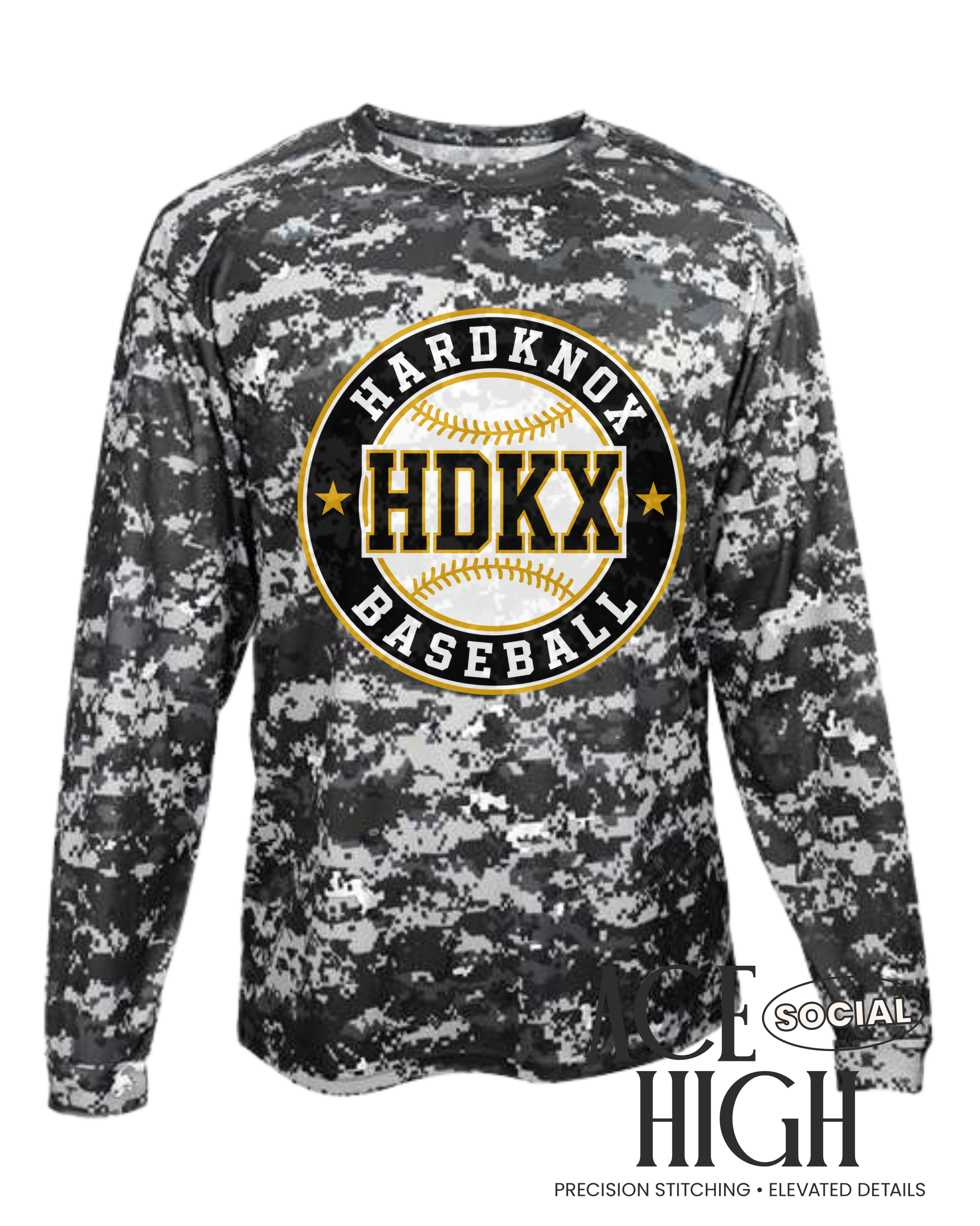 Digital Camo Long Sleeve T-Shirt