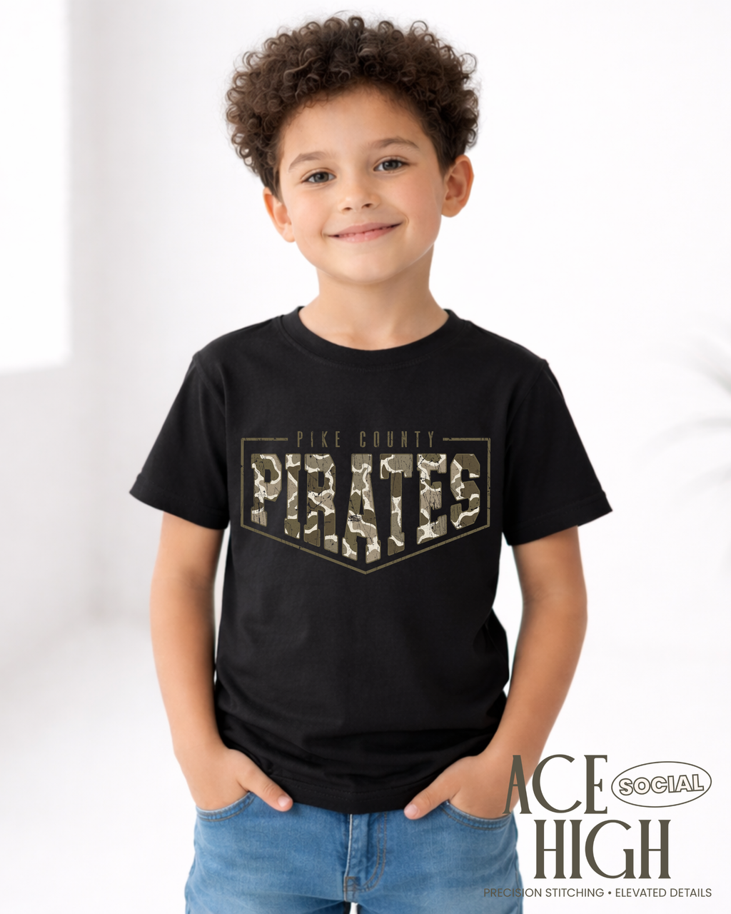 Pike County Pirates Camo - Comfort Color