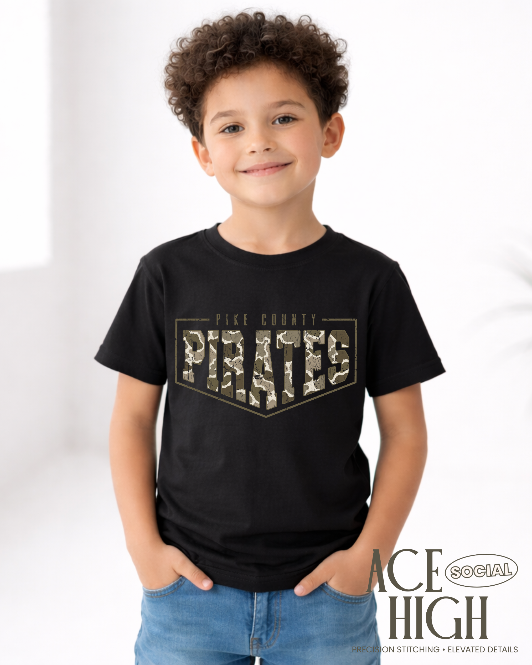 Pike County Pirates Camo - Comfort Color