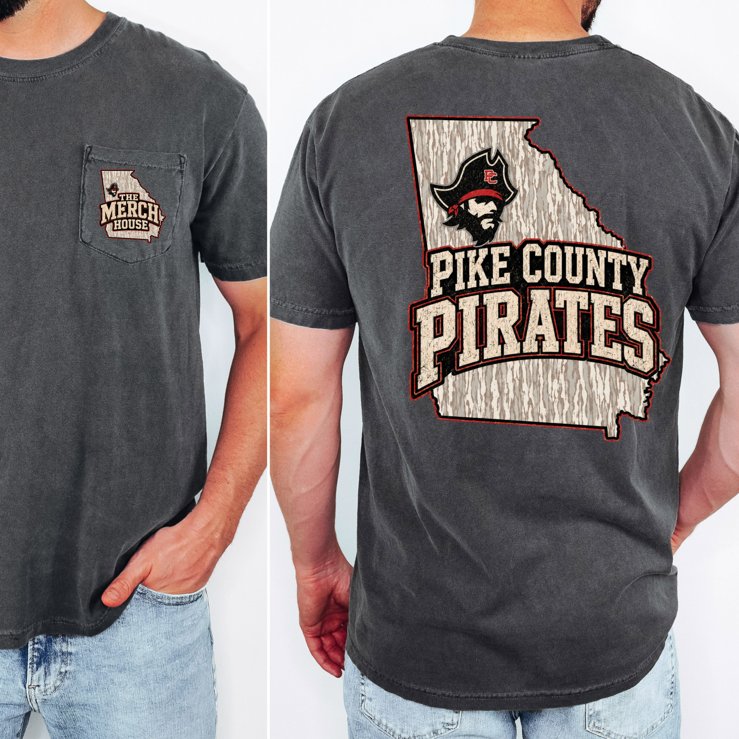 The Merch House Bottomland Pirates Pocket Tee