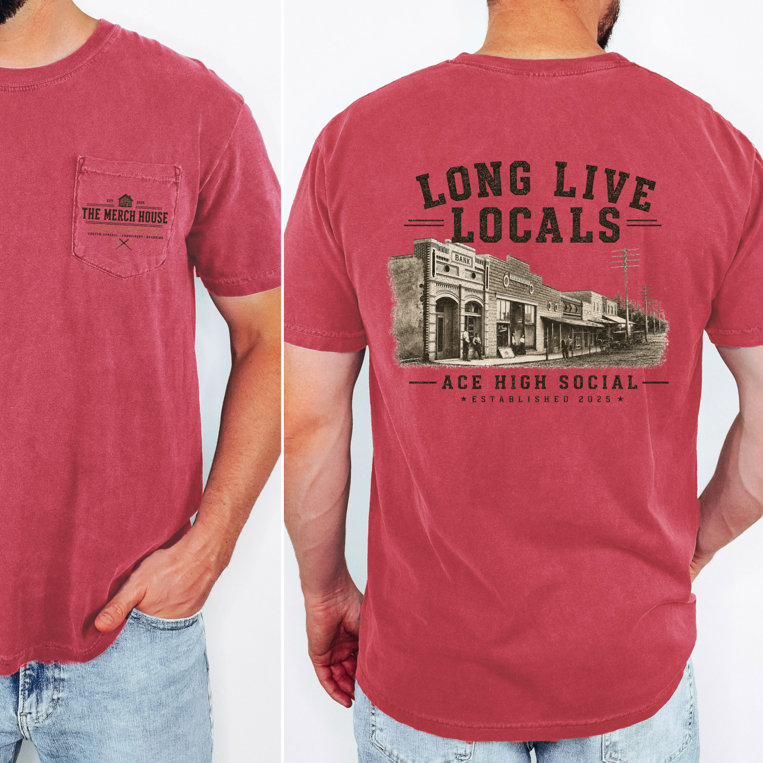 The Merch House Long Live Locals Pocket Tee